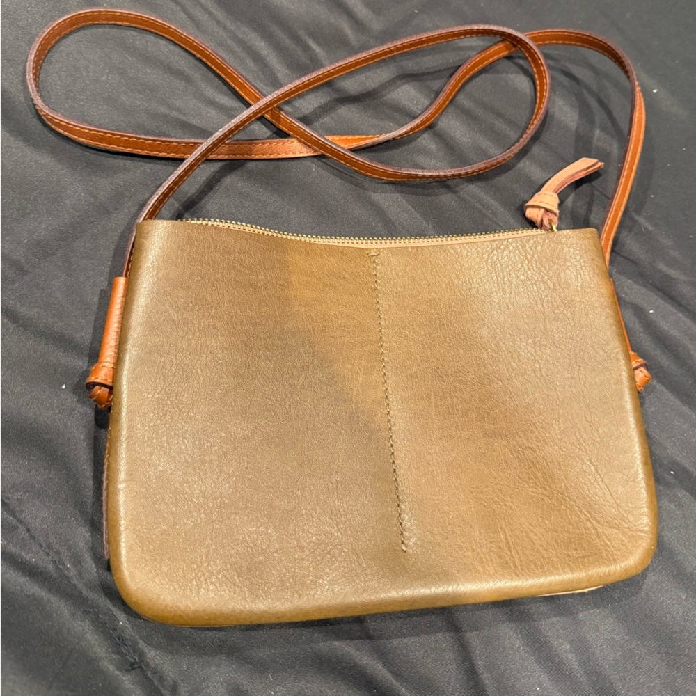 Madewell The Knotted Crossbody Bag in Colorblock Weathered Olive Multi (Pink) - Picture 2 of 11